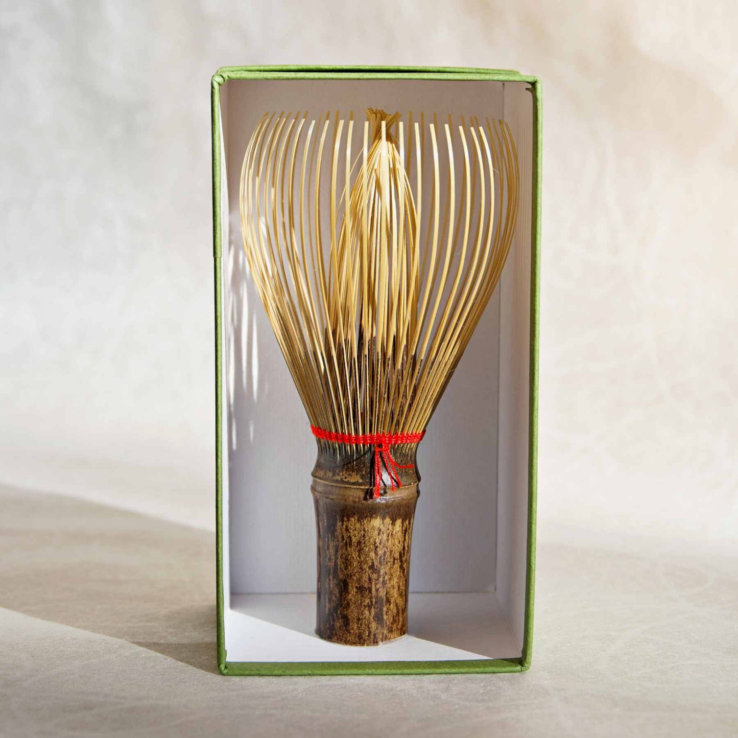 Black Bamboo Whisk with Colored Thread