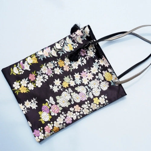 Elegant Black Kimono Bag