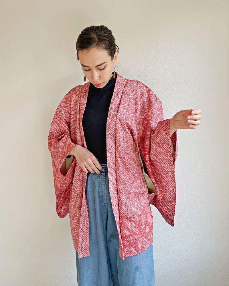 Flower Shadow Shibori Jacket