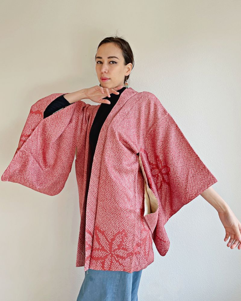 Flower Shadow Shibori Jacket