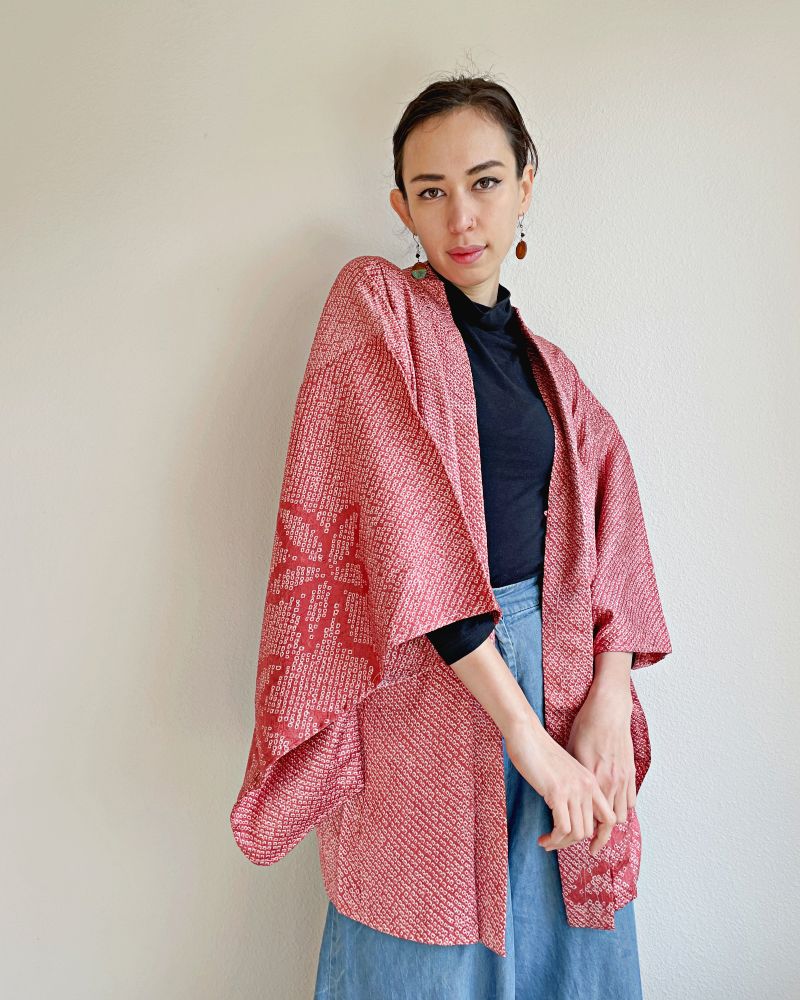 Flower Shadow Shibori Jacket