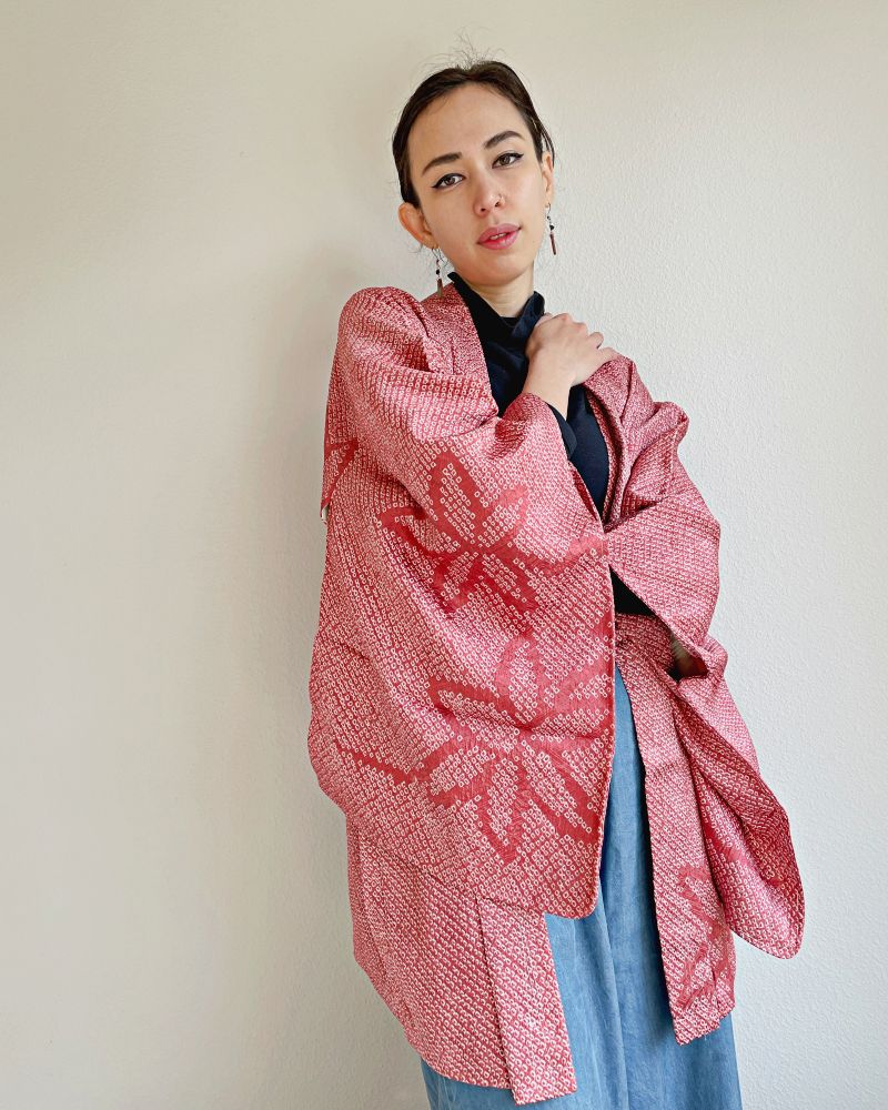 Flower Shadow Shibori Jacket