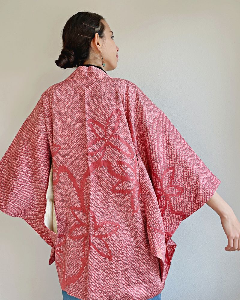 Flower Shadow Shibori Jacket