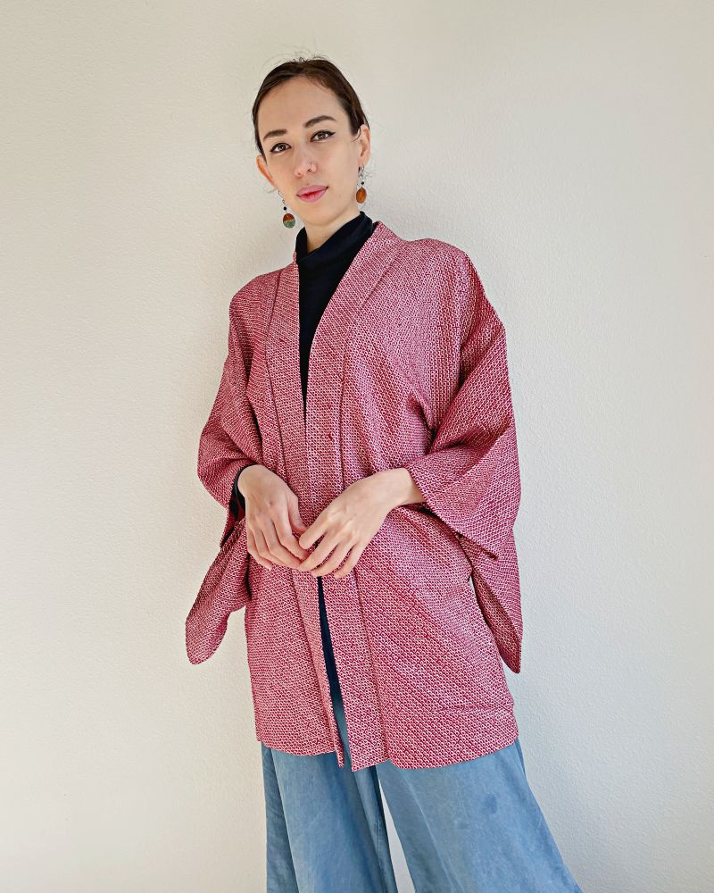 Basic Azuki Shibori Jacket