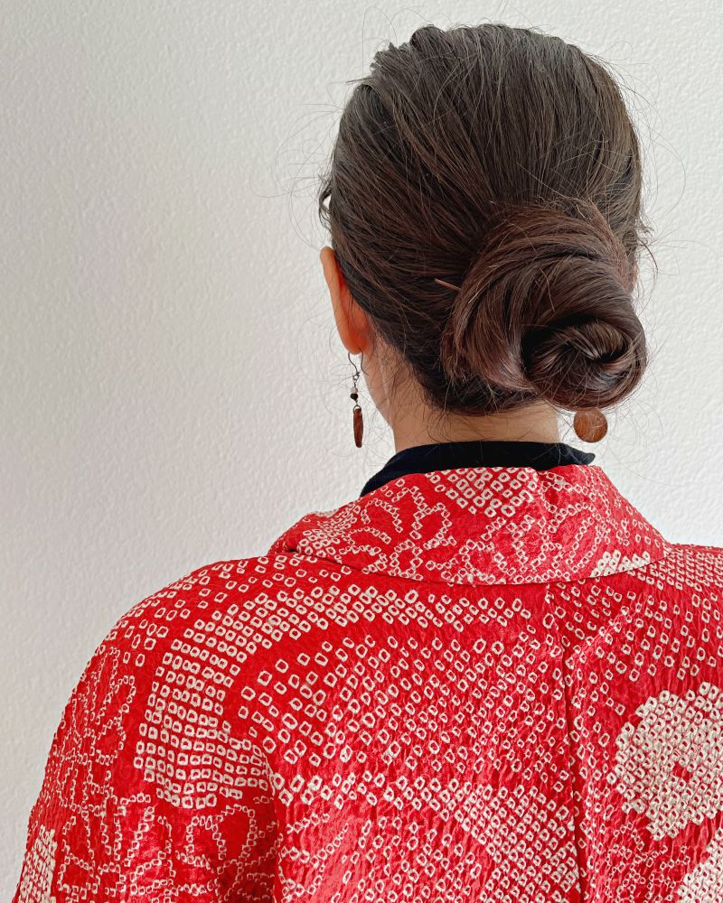 Radiant Red Shibori Jacket