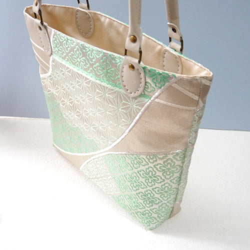 Hemp Pattern Kimono Tote Bag