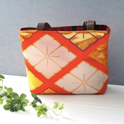 Scarlet Obi Kimono Tote Bag