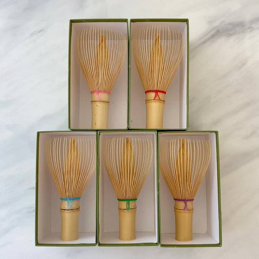 White Whisk with Colored Thread