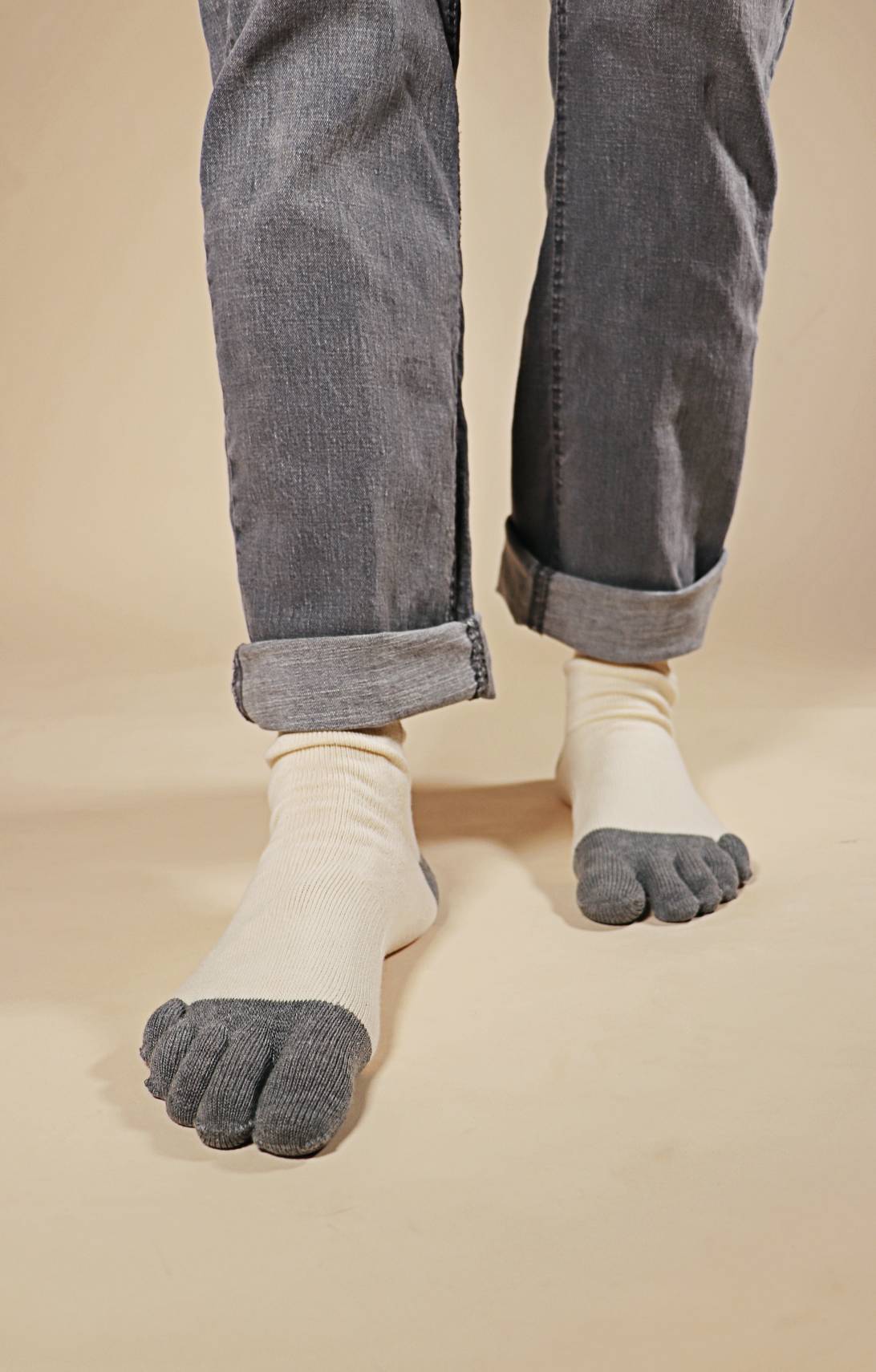 Binchotan Charcoal Toe Socks